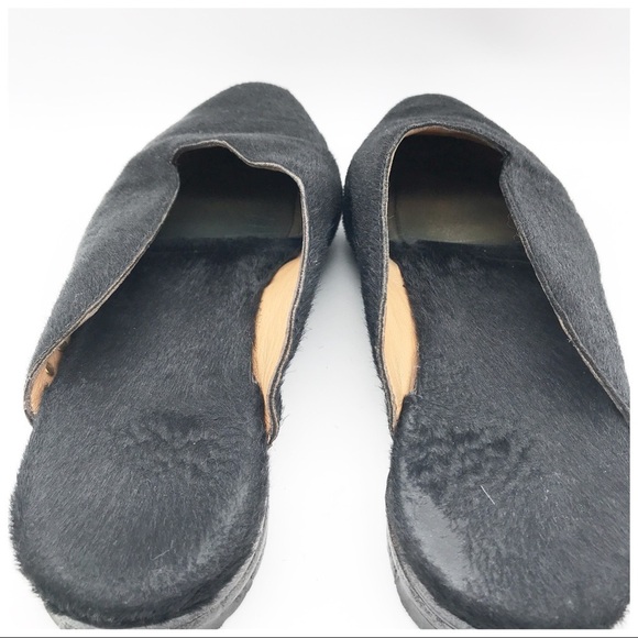 Savas The Letta Slipper in Black Calf Hair Size 37 - Picture 7 of 11